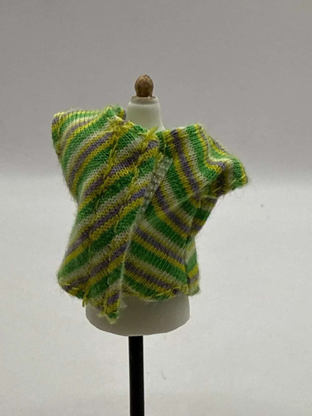 Vintage Barbie Kelly Tommy Doll Frog Shirt Striped Knit Top Outfit Mattel Y2K
